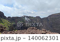 looking into the center of the vesuvius volcanic crater. 140062301