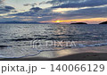Magnificent sunset on a cloudy day over the Aegean Sea in autumn 140066129