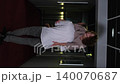 Romantic evening for a married couple. A man carries his beloved woman in his arms in the sad evening light 140070687