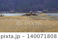 Dolly filming at Lake Kawaguchi during its abnormally low water level: 4K high-definition video 140071808