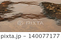 water running Through mossy rock 140077177