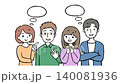 コミュニケーションと吹き出しのアニメーション 140081936