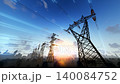 high-voltage power line tower current transmission 140084752