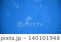 Blue jellyfish floating motion video 140101948