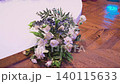 Decorating a restaurant with fresh flowers 140115633