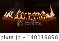 Rows of warm candle flames in a dark temple setting create a sacred visual composition with glowing light, soft smoke, and peaceful Buddhist worship atmosphere. 140119898