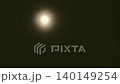 A full moon faintly shining beyond the clouds 140149254