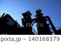 Dolni Vitkovice industrial complex in Ostrava, Moravia, Czech Republic, historic steelworks architecture and massive industrial structures in transformation, real-time footage 140168379