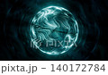 Seamless loop animation of bright ethereal sphere with glowing energy trails and holographic clouds. Dynamic plasma orb background for science, technology, art and spiritual visualization. 4K 60fps 140172784