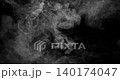 Slow motion white smoke cloud drifting across black background. Realistic atmospheric SFX overlay with detailed swirling vapor, ideal for VFX compositing, transitions and cinematic effects. 140174047