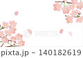 Cherry blossom blizzard animation background | Spring Japanese style frame / Full bloom cherry blossom video material 140182619