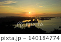 松島四大観　大高森の夕陽　タイムラプス 140184774