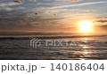 After the typhoon passed, huge waves crashed onto the Shonan coast in the evening light. 140186404
