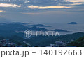 Twilight View of Jiufen Village and Coastline in New Taipei City 140192663