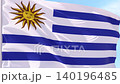 Uruguay Flag Looping Background Animation 140196485