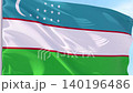 Uzbekistan Flag Looping Background Animation 140196486