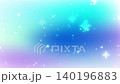 A loopable 4K video with a cosmic blue gradient background and sparkling particle effects. 140196883
