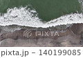 Overhead shot of the shoreline 140199085