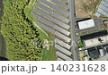 An aerial panoramic view of an industrial solar power plant, taken from 120 meters above ground. 140231628