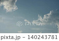 Dynamic Cumulus Clouds Drifting Across Vast Blue Sky During Tropical Day Wide Shot 140243781