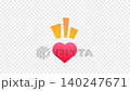 [透明/循環]動畫風格的表情/漫畫符號：喜歡、ドキドキ（心跳）、心 140247671