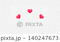 [透明/循環]動畫風格的表情/漫畫符號：喜歡、ドキドキ（心跳）、心 140247673