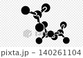 Molecular, chemistry, science, atoms and molecules, graphic animation. Alpha channel. Transparent background motion design. 4K resolution 140261104