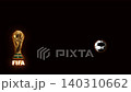 trophy fifa world cup 2026 with soccer ball animation background 140310662