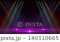 stage with colorful spotlight effect background 140310665