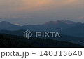 Misty Mountain Forest Landscape at Quiet Sunset 140315640