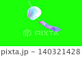 水彩風鈴動畫。循環播放。綠幕摳像。 140321428