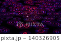 Abstract concentric circles background with animated neon rings and bright pink purple glow effect. Smoothly moving geometric pattern for cyber aesthetic art and nightclub music performances. 4K 60fps 140326905