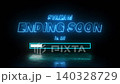 Neon blue stream ending soon text animation with progress bar for live stream overlay 140328729