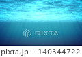 A bright and fantastical underwater background image with sunlight streaming in. 140344722