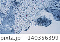 Aerial flight over a snowy village winter landscape 140356399