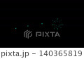 可愛閃亮的煙火動畫。藍色 140365819