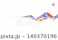 A serene abstract 3D scene with floating glossy forms and soft pastel gradients - 3d illustration 140370196