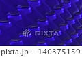 Abstract 3D blue glossy pattern animation, futuristic interwoven rounded geometric shapes, modern technology background, 4k, 60 fps, HUD, loop 140375159