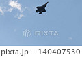 Flight of the F-35 Lightning II stealth fighter in clear skies 140407530