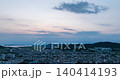 Aerial hyperlapse of Boryeong city roundabout from sunset to night, South Korea 140414193