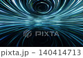Flowing round neon curve lines background, 3d rendering. 140414713