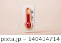 Thermometer with cartoon style, 3d rendering. 140414714