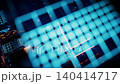 Glowing technological grid lines background, 3d rendering. 140414717