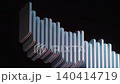 Randomly arranged rounded rectangular blocks background, 3d rendering. 140414719