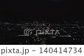 Boryeong city night view with illuminated circular intersection from above, South Korea 140414734