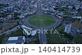 Boryeong city night view with illuminated circular intersection from above, South Korea 140414739
