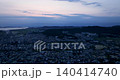 Boryeong city night view with illuminated circular intersection from above, South Korea 140414740