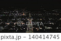 Boryeong city night view with illuminated circular intersection from above, South Korea 140414745