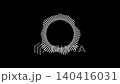 Audio visualizer circle equalize wave on black background, animation circular Audio Waveform, Audio waves voice music sound spectrum equalizer 140416031