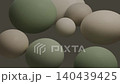 一個鼠尾草綠色的、類似陶瓷的球體漂浮在空中的3DCG循環動畫。 140439425